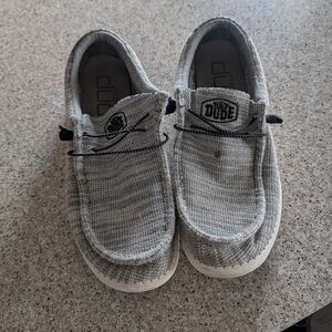 Hey Dude Light Gray Moccasins